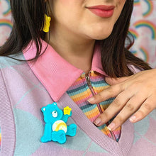 Load image into Gallery viewer, Erstwilder - Care Bears Make a Wish Brooch - Imperfect - 20th Century Artifacts