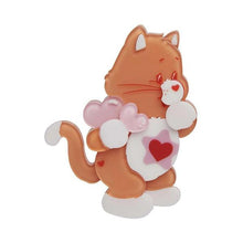 Load image into Gallery viewer, Erstwilder - Care Bears Proud Heart Cat Brooch (2020) - 20th Century Artifacts