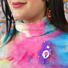 Load image into Gallery viewer, Erstwilder - Care Bears Share Bear Brooch - 20th Century Artifacts