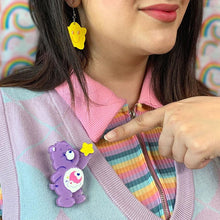 Load image into Gallery viewer, Erstwilder - Care Bears Sweet Dreams Bear Brooch - 20th Century Artifacts
