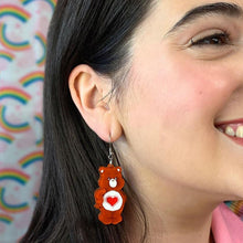 Load image into Gallery viewer, Erstwilder - Care Bears Tenderheart Bear Earrings - 20th Century Artifacts