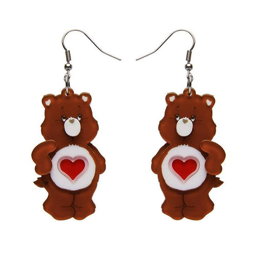 Erstwilder - Care Bears Tenderheart Bear Earrings - 20th Century Artifacts