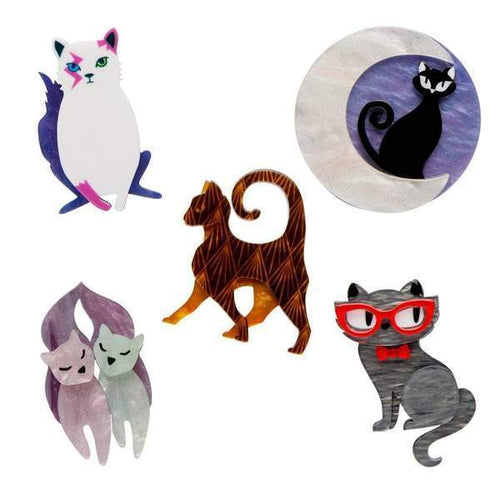 Erstwilder - Cat Minis 5 Piece Set - 20th Century Artifacts
