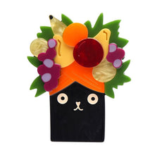Load image into Gallery viewer, Erstwilder - Catmen Miranda Brooch (Terry Runyan) - 20th Century Artifacts