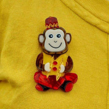 Load image into Gallery viewer, Erstwilder - Charley Chimp Brooch (2018) - 20th Century Artifacts
