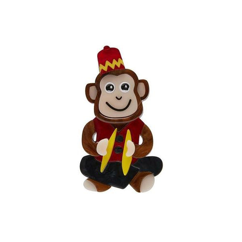 Erstwilder - Charley Chimp Mini Brooch - 20th Century Artifacts