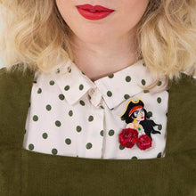 Load image into Gallery viewer, Erstwilder - Charlotte of the Sea Pirate Brooch (2018) - 20th Century Artifacts