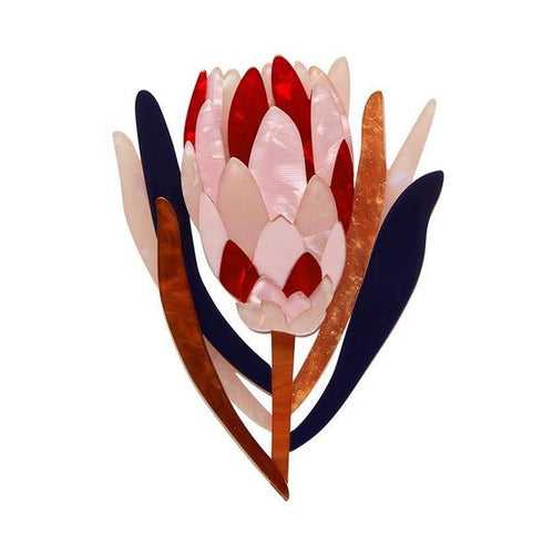 Erstwilder - Cheer for Protea Brooch (Jocelyn Proust) - 20th Century Artifacts