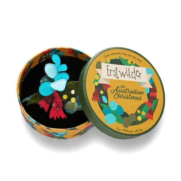 Erstwilder - Christmas Holly-Days Brooch (2021) - 20th Century Artifacts