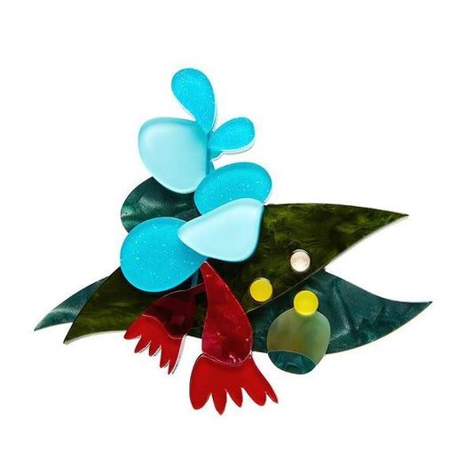Erstwilder - Christmas Holly-Days Brooch (2021) - 20th Century Artifacts