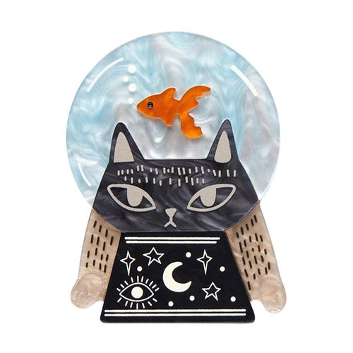 Erstwilder - Clairvoyant Cat Brooch (Terry Runyan 1) - 20th Century Artifacts