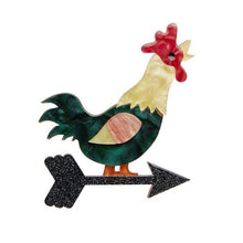 Load image into Gallery viewer, Erstwilder - Cockadoodle Doo Rooster Brooch (2020) - 20th Century Artifacts
