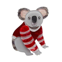 Load image into Gallery viewer, Erstwilder - Comfy Christmas Koala Brooch - 20th Century Artifacts