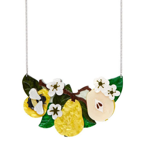 Erstwilder - Compare the Pear Statement Necklace - 20th Century Artifacts