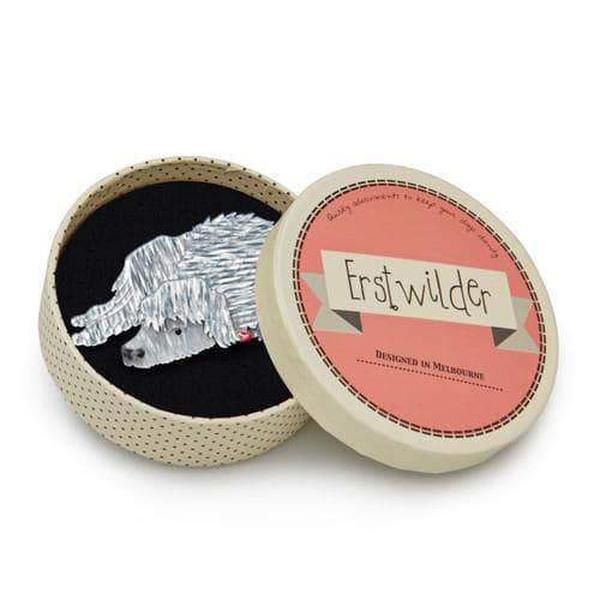 Erstwilder - Conan the Content Wolf Hound Brooch (2015) - 20th Century Artifacts