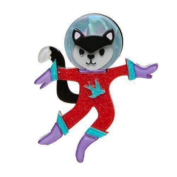 Erstwilder - Cosmic Kitty Space Cat Brooch - 20th Century Artifacts