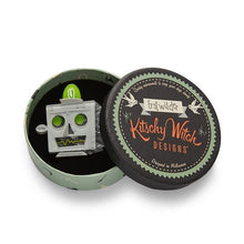Load image into Gallery viewer, Erstwilder - Does Not Compute Robot Brooch (2020) - 20th Century Artifacts