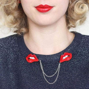 Erstwilder - Double Feature Lips Cardigan Clips (2018) - 20th Century Artifacts