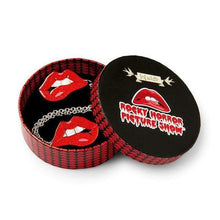 Load image into Gallery viewer, Erstwilder - Double Feature Lips Cardigan Clips (2018) - 20th Century Artifacts