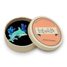 Load image into Gallery viewer, Erstwilder - Echo of the Ocean Dolphin Brooch (2017) - 20th Century Artifacts