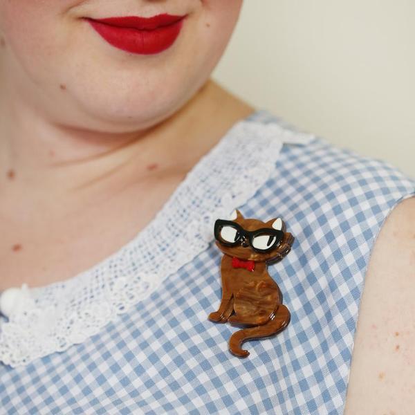 Erstwilder - Elissa the Indie Cat Brooch (2019) - 20th Century Artifacts