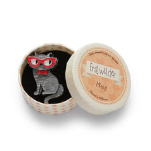 Load image into Gallery viewer, Erstwilder - Elissa the Indie Cat Mini Brooch - 20th Century Artifacts