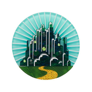 Erstwilder - Emerald City Brooch - 20th Century Artifacts