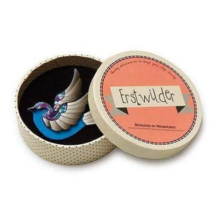 Erstwilder - Fancie Jo Sparrow Brooch (2016) blue - 20th Century Artifacts