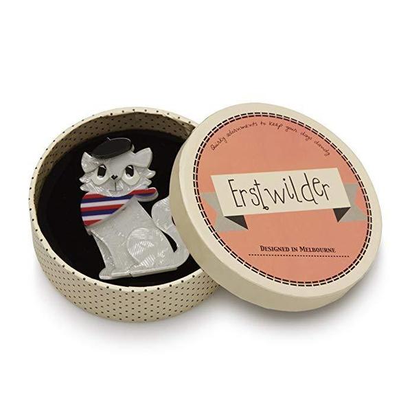 Erstwilder - Farrah the French Kitty Cat Brooch (2016) - 20th Century Artifacts