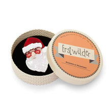 Load image into Gallery viewer, Erstwilder - Father Christmas Brooch (2018) - 20th Century Artifacts