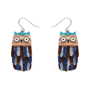 Erstwilder - Feather Dress Drop Earrings (Terry Runyan 1) - 20th Century Artifacts