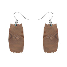 Load image into Gallery viewer, Erstwilder - Feather Dress Drop Earrings (Terry Runyan) - 20th Century Artifacts