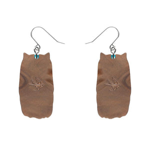 Erstwilder - Feather Dress Drop Earrings (Terry Runyan) - 20th Century Artifacts