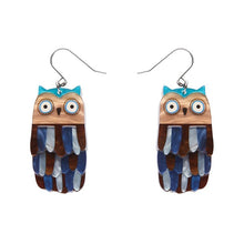 Load image into Gallery viewer, Erstwilder - Feather Dress Drop Earrings (Terry Runyan) - 20th Century Artifacts