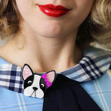 Load image into Gallery viewer, Erstwilder - Felicia the Frenchie Brooch (2018) - 20th Century Artifacts