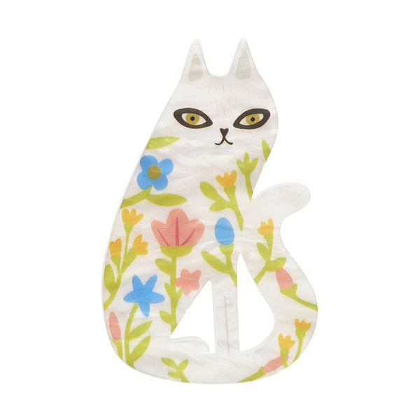 Erstwilder - Feline Florescence Brooch (Terry Runyan 1) - 20th Century Artifacts