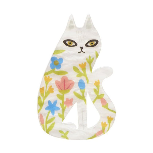 Erstwilder - Feline Florescence Brooch (Terry Runyan) - 20th Century Artifacts
