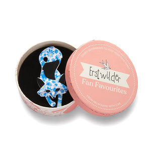 Erstwilder - Felix the Fennec Fox (2022) blue floral - 20th Century Artifacts