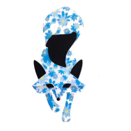 Erstwilder - Felix the Fennec Fox (2022) blue floral - 20th Century Artifacts