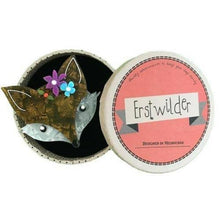Load image into Gallery viewer, Erstwilder - Flora Fox Face Brooch (2016) - 20th Century Artifacts