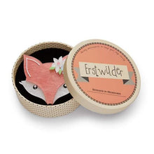 Load image into Gallery viewer, Erstwilder - Flora Fox Face Brooch (2019) - 20th Century Artifacts