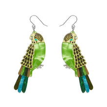 Load image into Gallery viewer, Erstwilder - Flossie the Budgie Drop Earrings (Jocelyn Proust) - 20th Century Artifacts