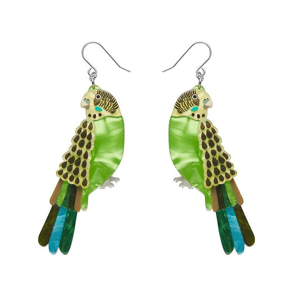 Erstwilder - Flossie the Budgie Drop Earrings (Jocelyn Proust) - 20th Century Artifacts