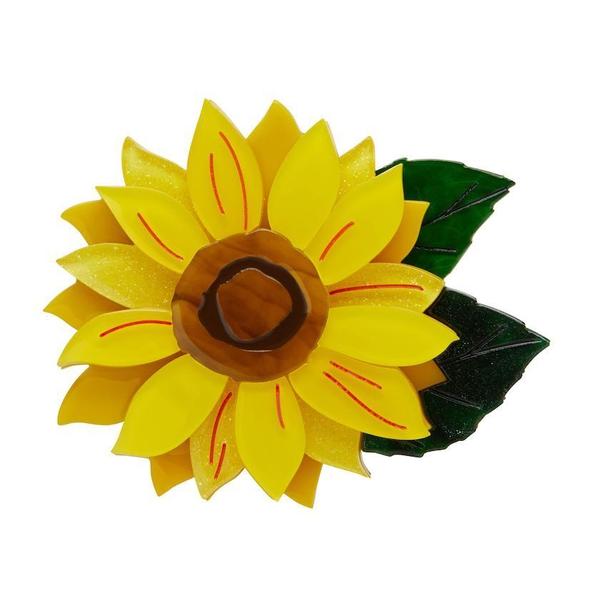 Erstwilder - Follow the Sun Sunflower Brooch (2019) - 20th Century Artifacts
