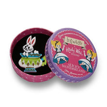 Load image into Gallery viewer, Erstwilder - Follow the White Rabbit Brooch - 20th Century Artifacts