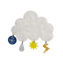 Load image into Gallery viewer, Erstwilder - Four Seasons Cloud Brooch (2020) - 20th Century Artifacts