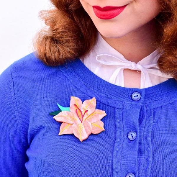 Erstwilder - Frilly Lily Frond Brooch (2020) - 20th Century Artifacts
