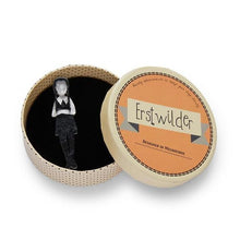 Load image into Gallery viewer, Erstwilder - Full of Woe Wednesday Addams Brooch (2020) - 20th Century Artifacts