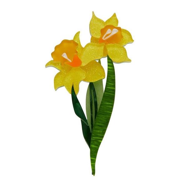 Erstwilder - Garden Goddess Daffodil Brooch (2020) - 20th Century Artifacts