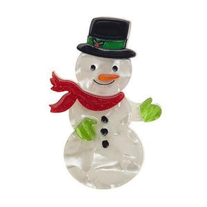 Erstwilder - Gentleman Frost Snowman Brooch (2016) - 20th Century Artifacts